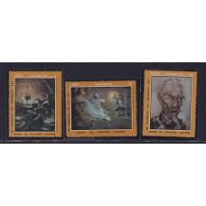 CUBA 1972 SERIE COMPLETA DE ESTAMPILLAS NUEVAS MINT ARTE PINTURAS